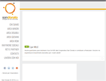 Tablet Screenshot of coopsandonato.it